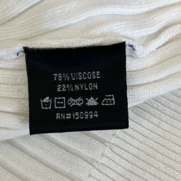 Belldini Black Label White Quarter Zip Mock Neck Sleeveless Sweater Plus 1X NWT - Picture 12 of 15